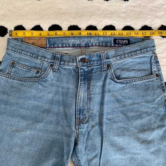 Chaps Denim Y2K Straight Fit Light Wash Casual Jeans - Picture 8 of 13